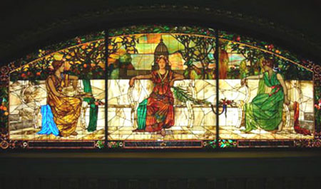 Allegorical Window by Tiffany Company, Grand Hall of St. Louis' Union Station