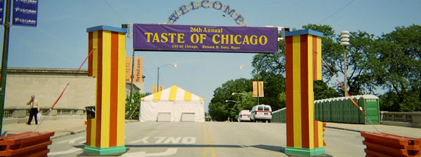 taste of chicago, the festival that turned out not to start till "tomorrow"