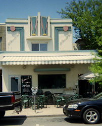 ernie's cafe, columbia, outside view