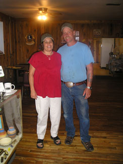 Donna and Kevin Varney, proprietors of the cafe'