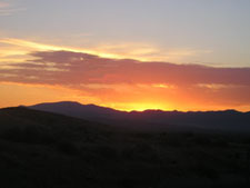 desert sunrise scene