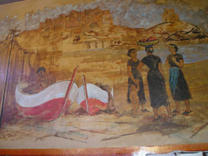 wall mural, Cafe' Trieste