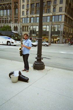 another saxaphonist