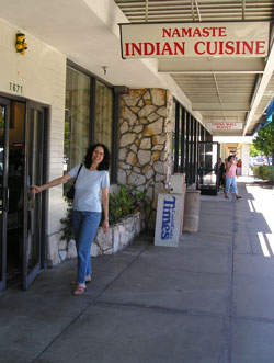 barbara at Namaste restaurant, Concord, CA