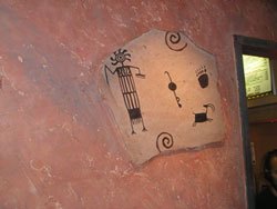 Indian art in mexican fast food place